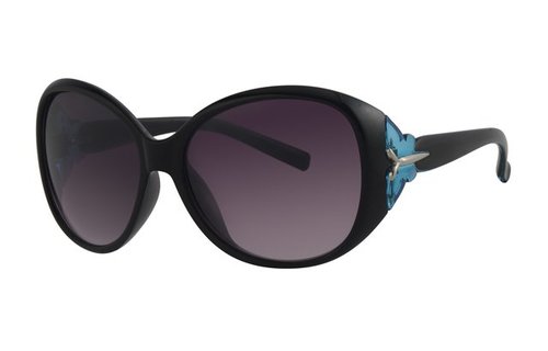 Dames zonnebril zwart/blauw