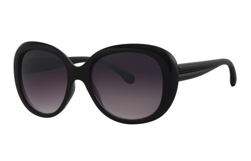 Dames zonnebril Big round black