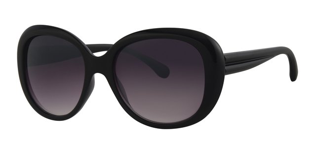 Dames zonnebril Big round black
