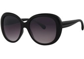 Dames zonnebril Big round black