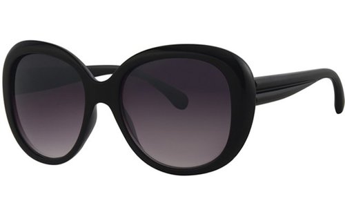 Dames zonnebril Big round black