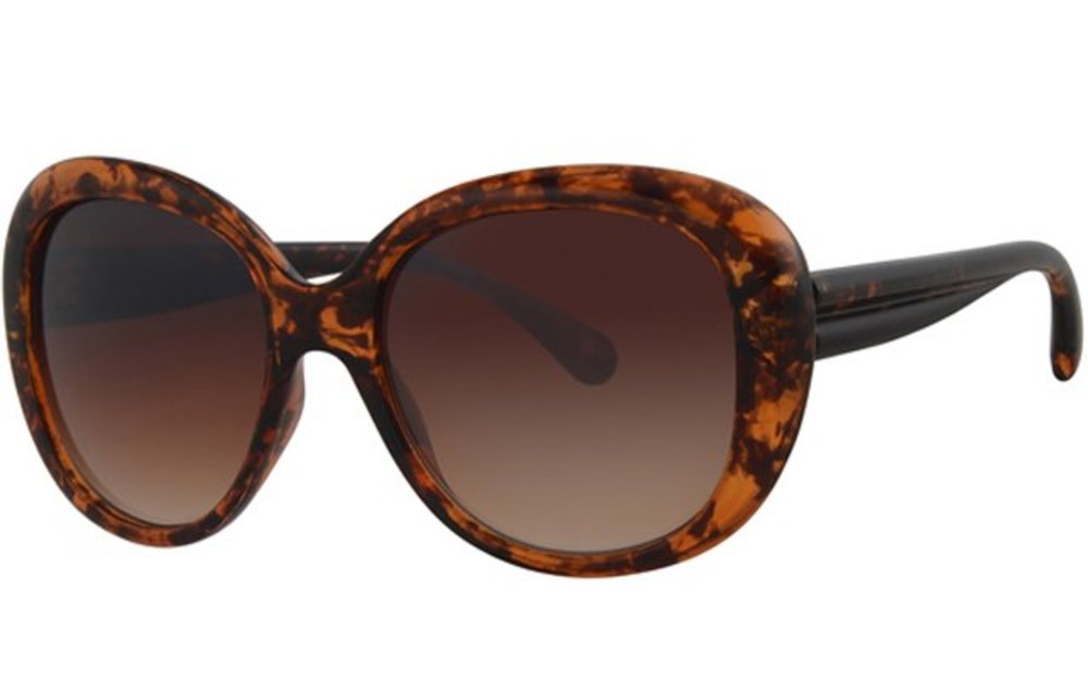 Dames zonnebril Big round brown/black Dames zonnebril Big round brown/black