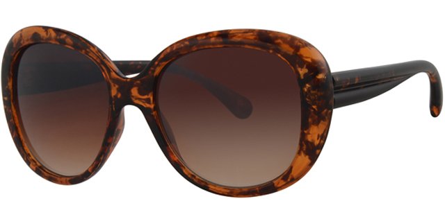 Dames zonnebril Big round brown/black