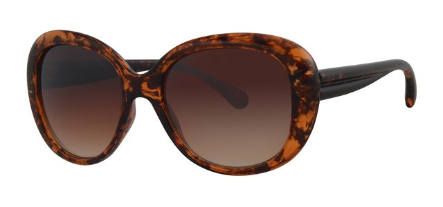 Dames zonnebril Big round brown/black