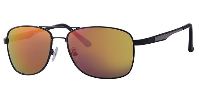 Piloten zonnebril zwart / spiegelglas Piloten zonnebril zwart / spiegelglas