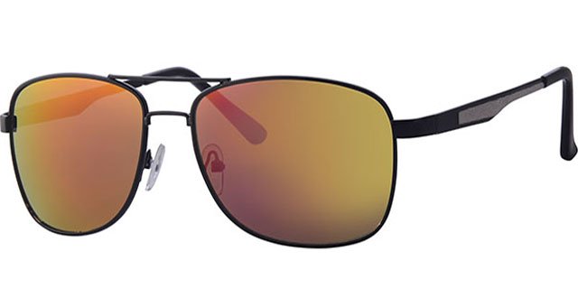 Piloten zonnebril zwart / spiegelglas Piloten zonnebril zwart / spiegelglas