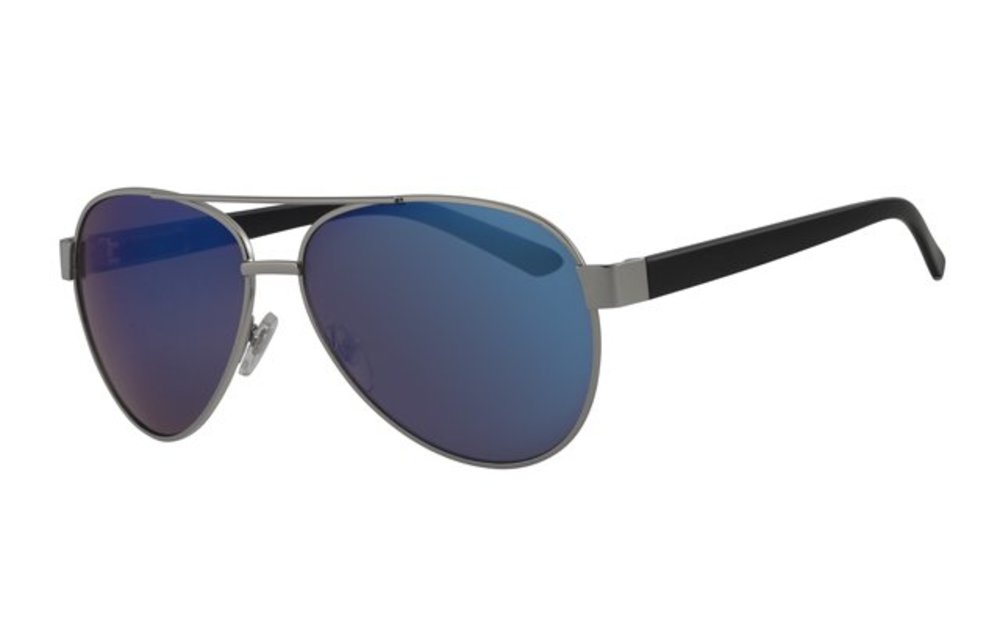 Aviator zonnebril zilver/zwart Aviator zonnebril zilver/zwart
