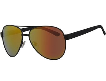 Aviator Zonnebril zwart/spiegelglas
