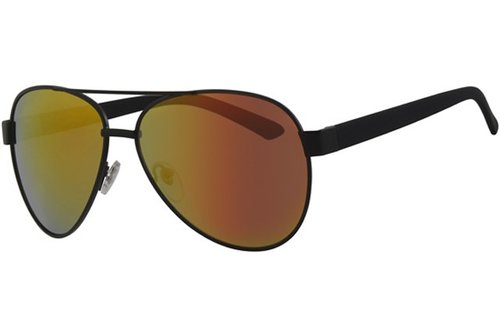 Aviator Zonnebril zwart/spiegelglas