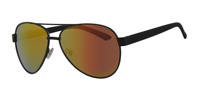 Aviator Zonnebril zwart/spiegelglas