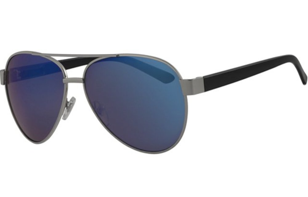 Aviator zonnebril zilver/zwart Aviator zonnebril zilver/zwart