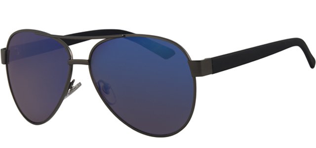 Aviator zonnebril mat zwart
