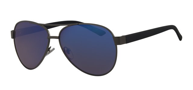 Aviator zonnebril mat zwart