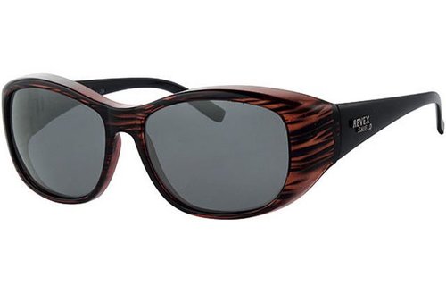 Overzet Zonnebril burgundy Shield M/L