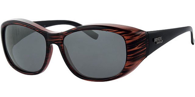 Overzet Zonnebril burgundy Shield M/L