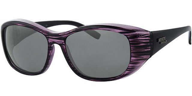 Overzet Zonnebril paars Shield M/L