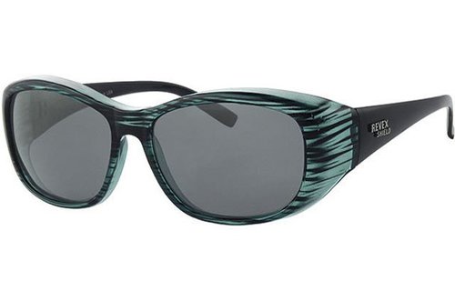 Overzet Zonnebril blauw Shield M/L