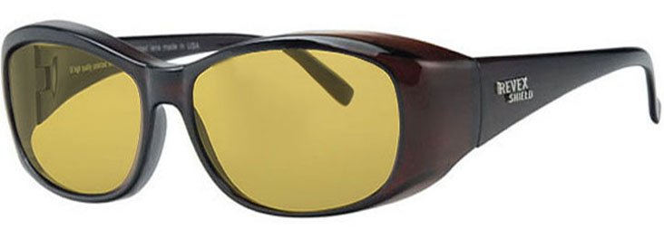 Overzet Zonnebril night vision brown