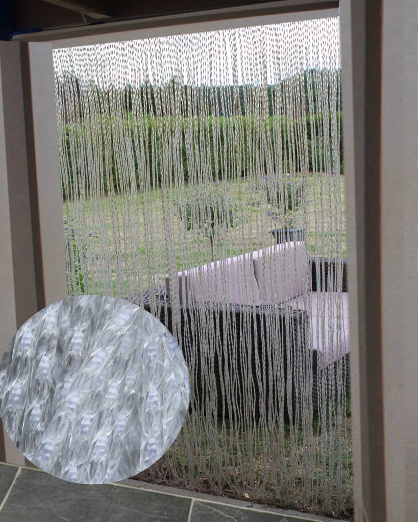 Vliegengordijn transparant 140x240 cm. Medusa