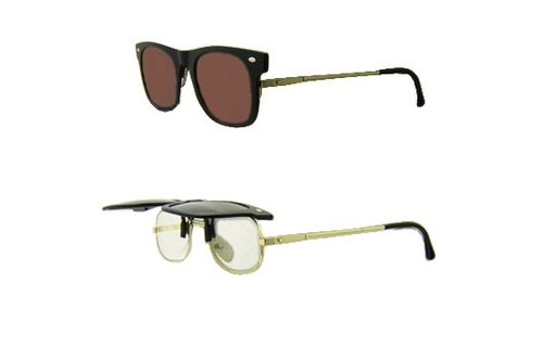 Wayfarer Clip -On Zonnebril Brown