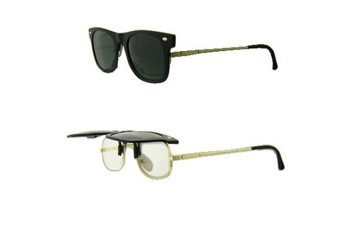 Wayfarer Clip -On Zonnebril Black