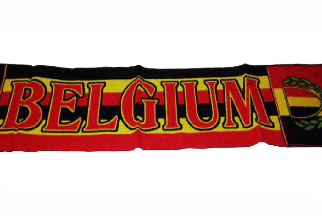 Sjaal geborduurd Belgium