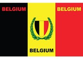 Vlag Belgium bedrukt 90 x 150 cm.