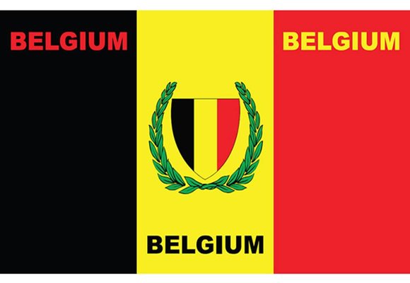 Vlag Belgium bedrukt 90 x 150 cm.