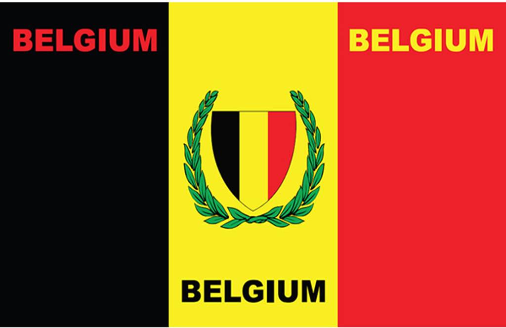 Vlag Belgium bedrukt 90 x 150 cm.