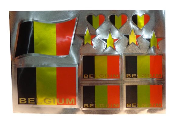 Stickers België (13 stuks)