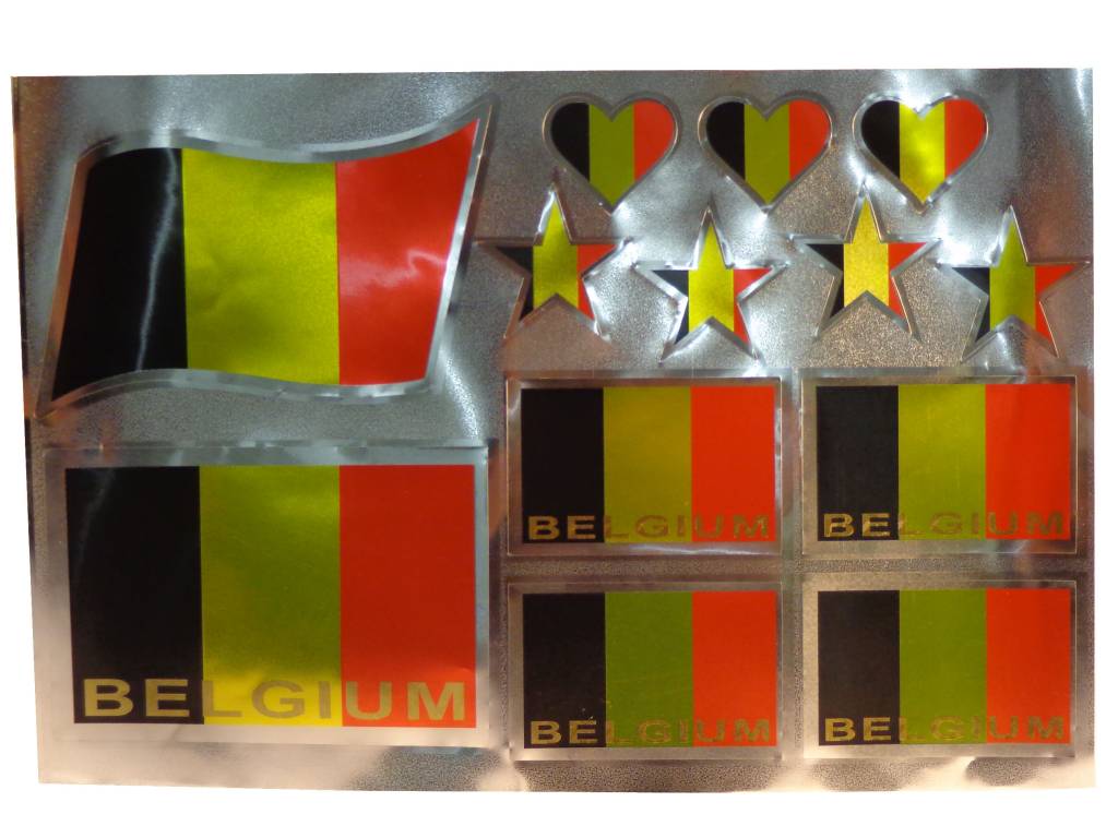 Stickers België (13 stuks) Stickers België (13 stuks)