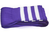 Voetbal kousen Paars/wit