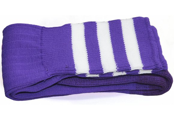 Voetbal kousen Paars/wit