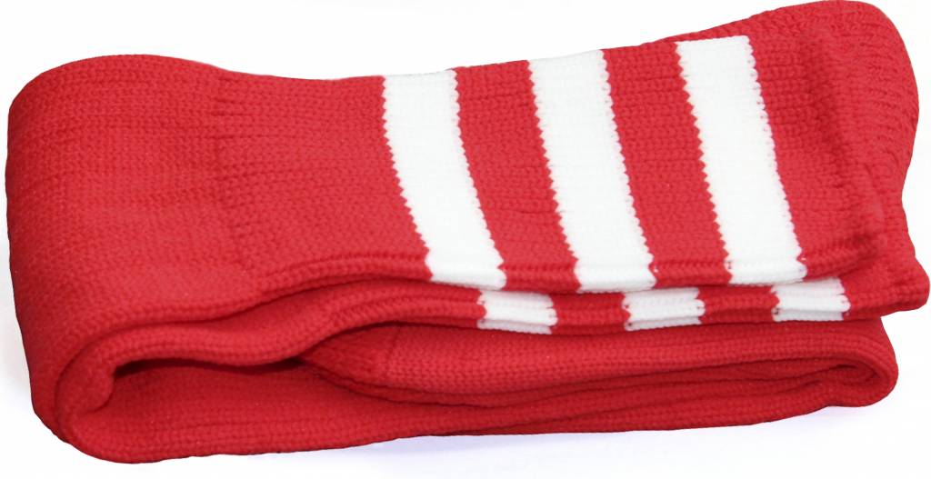 Voetbal kousen Rood/wit