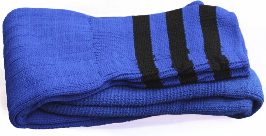 Voetbal kousen Blauw/zwart Voetbal kousen Blauw/zwart