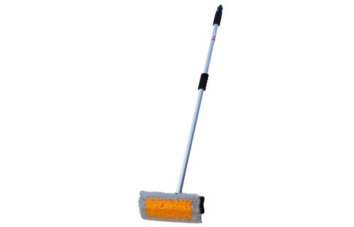 Professionele autowasborstel met waterdoorlatende steel 150 cm.