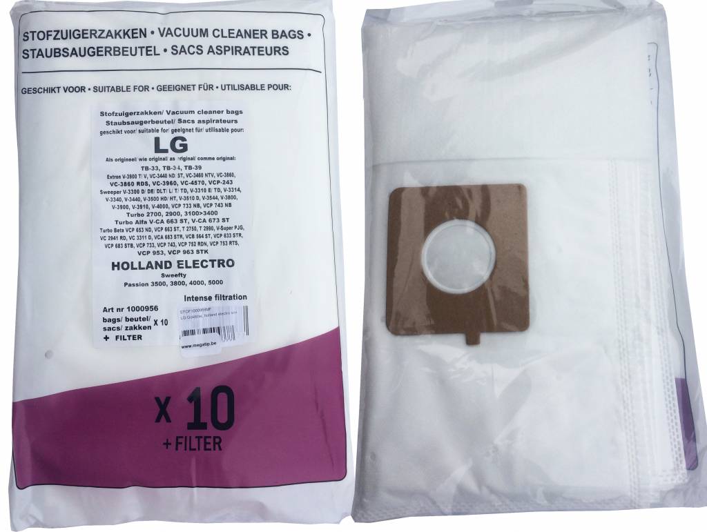 Holland Electro Sweefty / LG Goldstar / Moulinex powerspace Stofzuigerzakken
