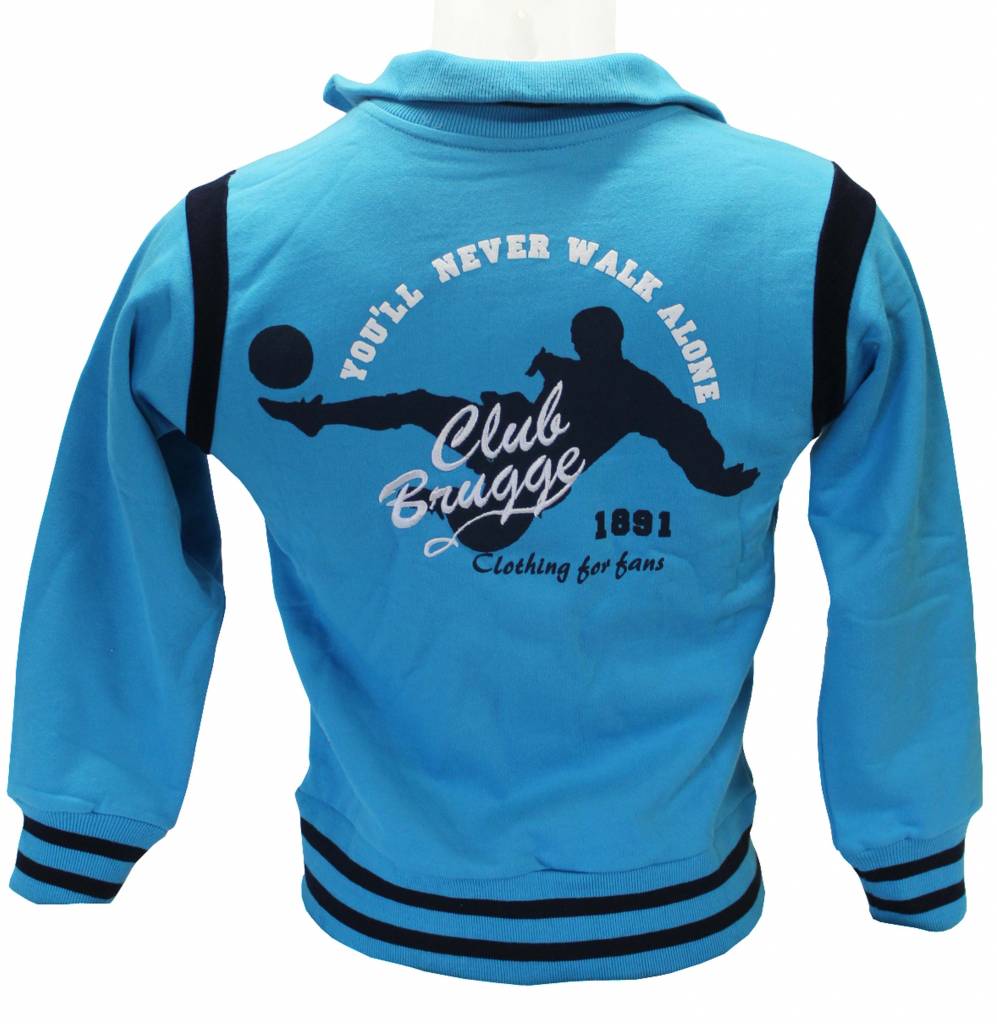 Sweatvest licht blauw Club Brugge