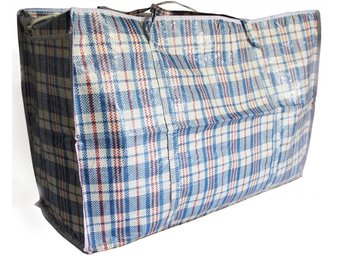 Geruite tas / Turkenzak XL 75 x 55 x 30 cm.