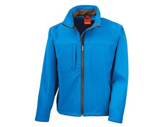 Softshell regenjas Classic Azure blauw