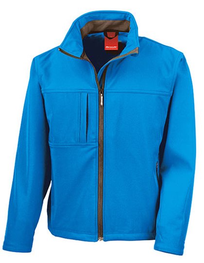 Softshell regenjas Classic Azure blauw