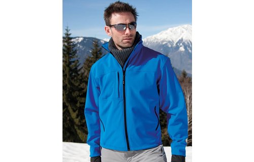 Softshell regenjas Classic Azure blauw Softshell regenjas Classic Azure blauw