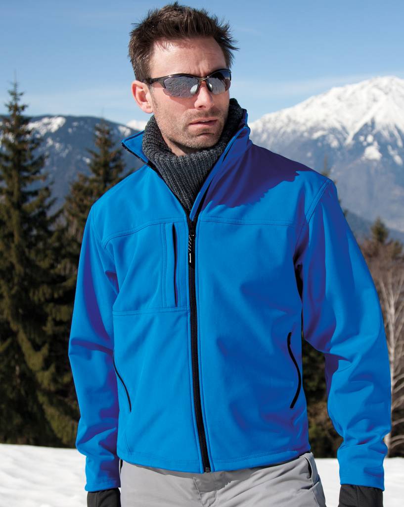 Softshell regenjas Classic Azure blauw Softshell regenjas Classic Azure blauw