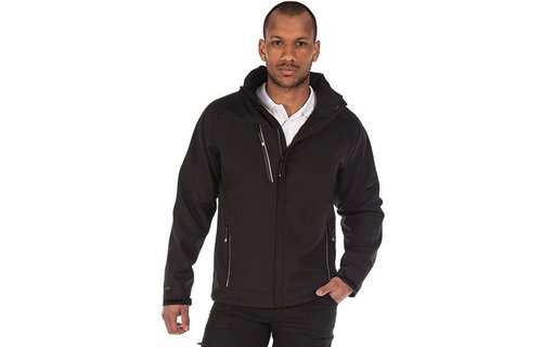 Softshell jas "Apex" Zwart