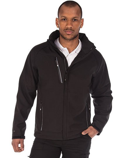 Softshell jas "Apex" Zwart