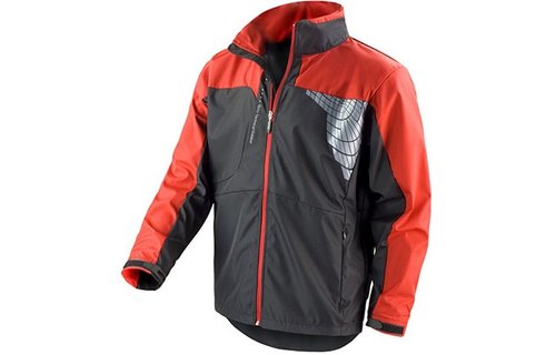 Softshell 3 laag sport jas zwart/rood Softshell 3 laag sport jas zwart/rood