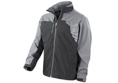 Softshell 3 laag sport jas zwart/grijs
