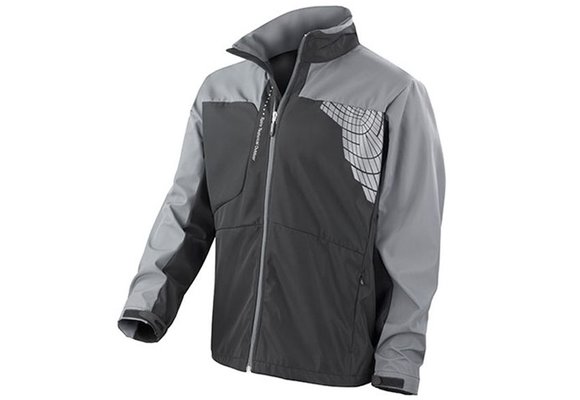Softshell 3 laag sport jas zwart/grijs