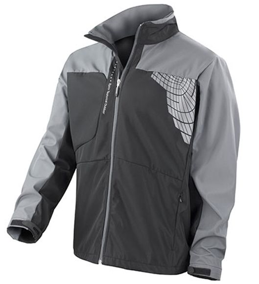 Softshell 3 laag sport jas zwart/grijs