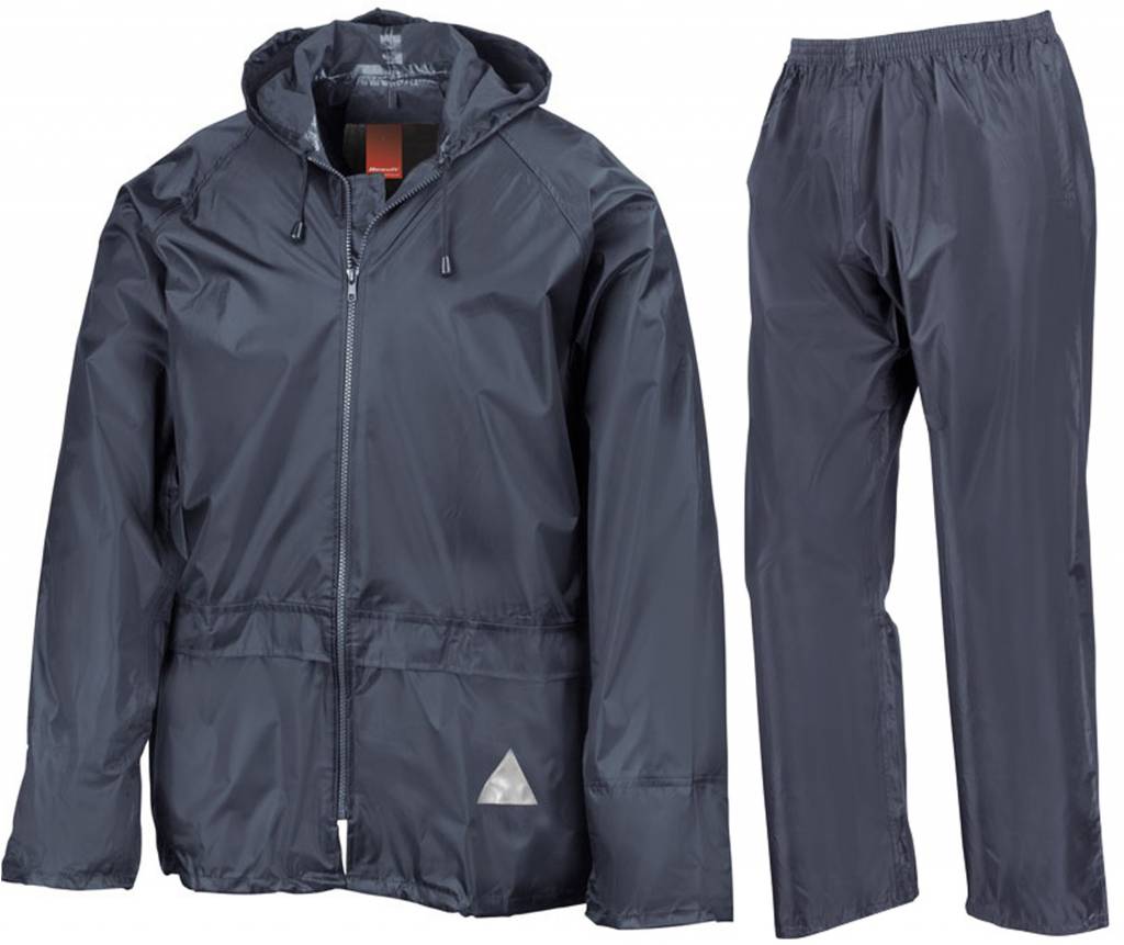 Regenpak Volwassenen Navy blauw